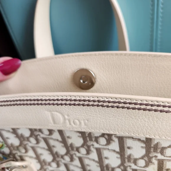 CHRISTIAN DIOR Y2K Brown Canvas Diorissmo Embroidery John Galliano Ltd Ed Purse - Picture 6 of 16